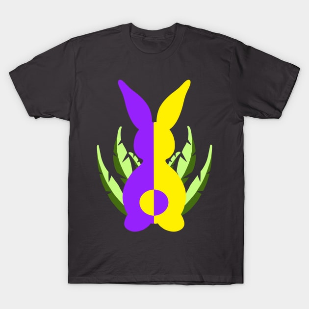 Easter Bunny Violet & Yellow T-Shirt by MarMi